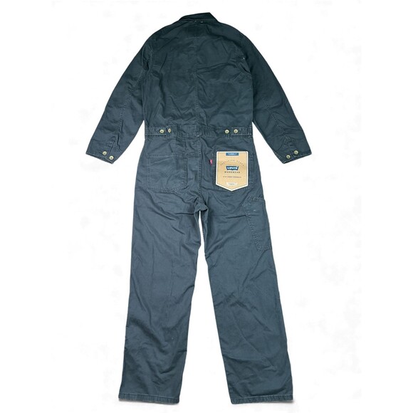 Levis Workwear Mechanic Coveralls Jumpsuit Loose Charcoal Gray Men’s Size XS New - Picture 7 of 16